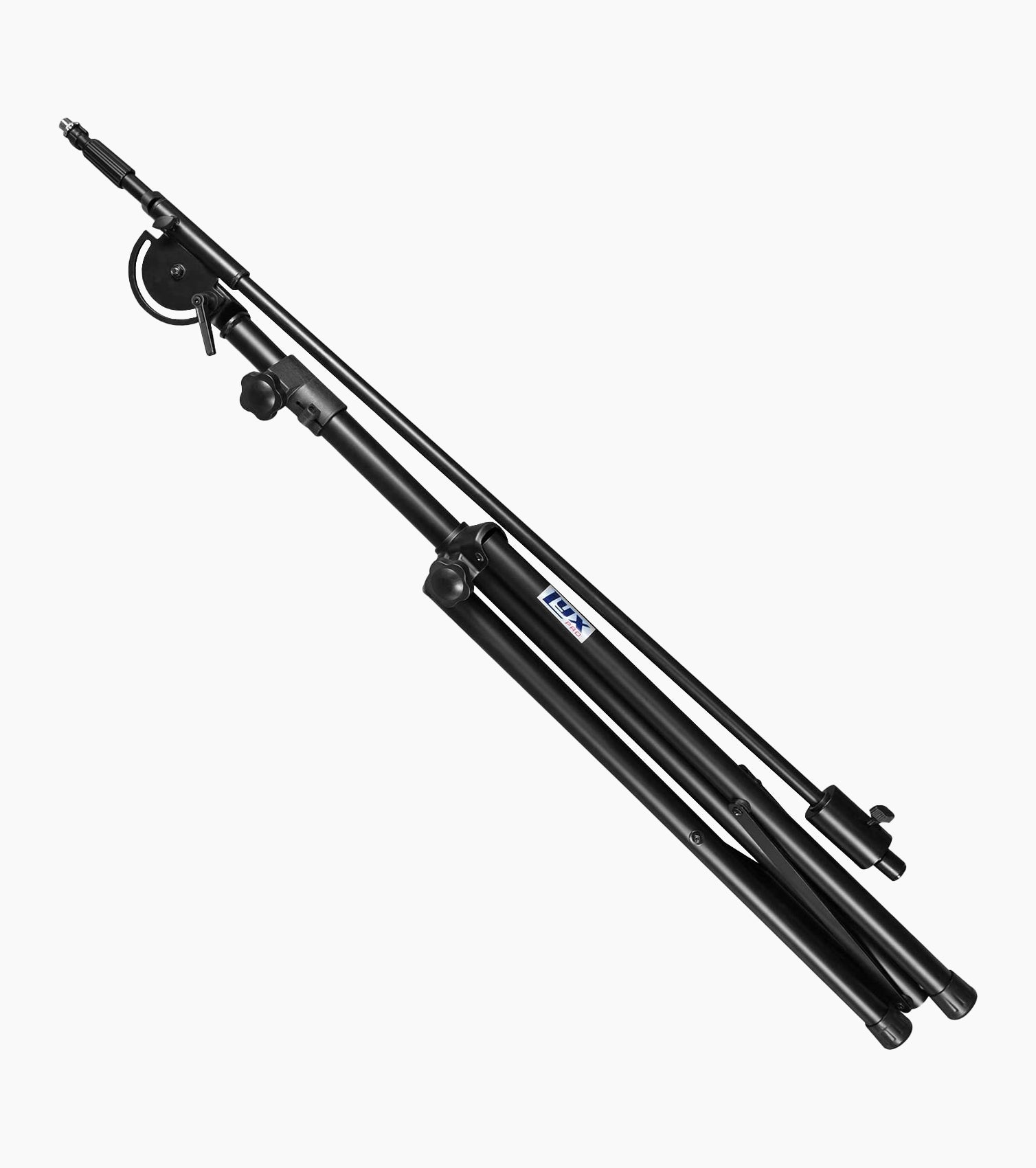 Tripod Mic Stand with Telescoping Boom - Folded