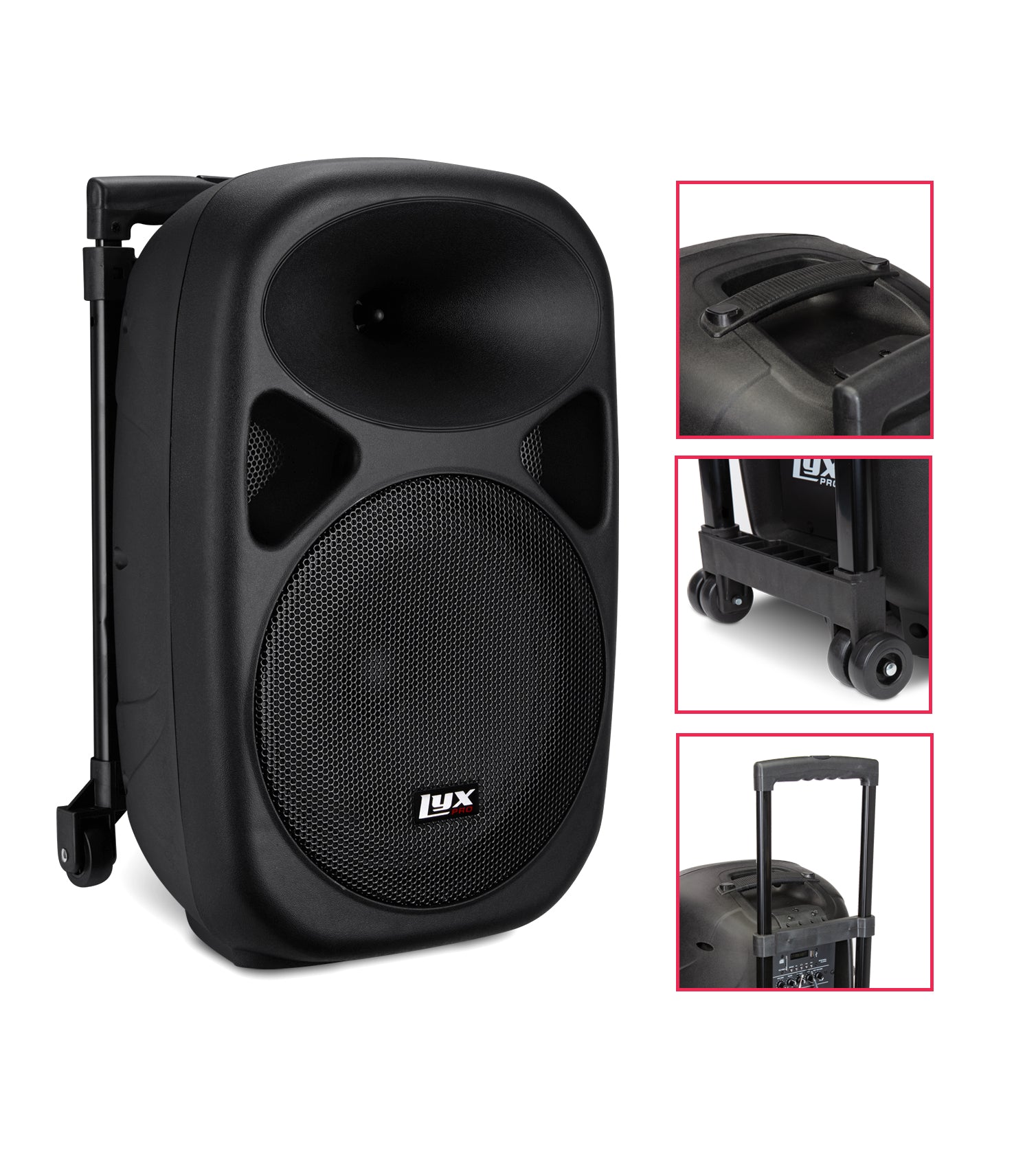 10” portable battery-powered PA speaker parts 