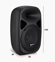 10” portable passive PA speaker dimensions