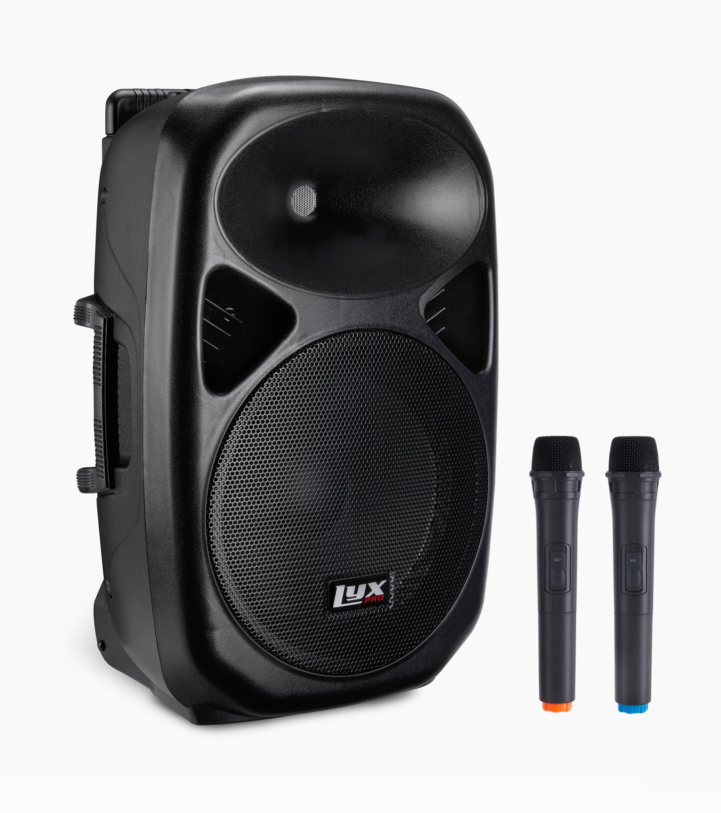 12” portable battery-powered PA speaker