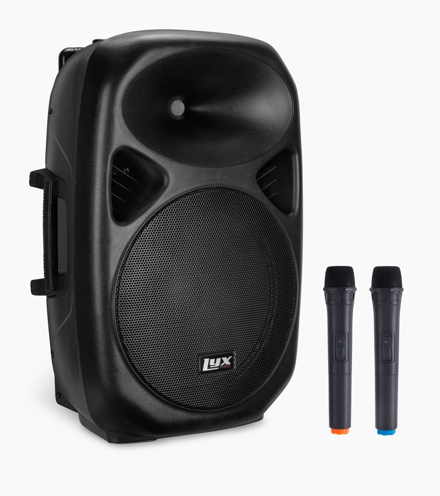 LyxPro 15 in Battery Powered Speaker - Side view
