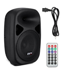 8” portable battery-powered PA speaker, cord, and remote 