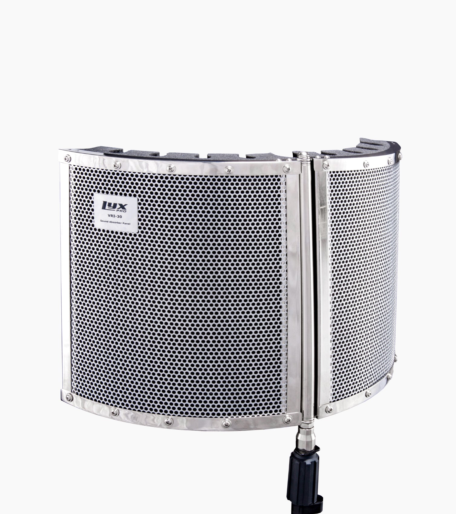 Sound Absorbing Vocal Shield with Collapsible Panels - Back