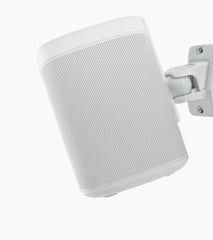 pro grip wall mounted speaker bracket in white with speaker mounted 