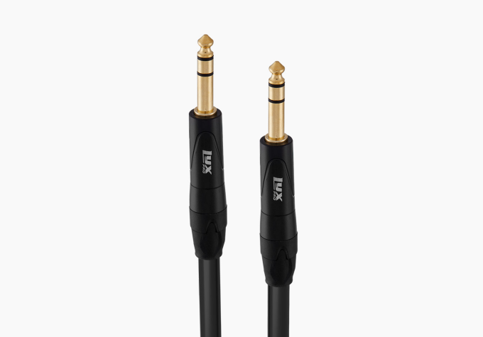 black trs audio cable 