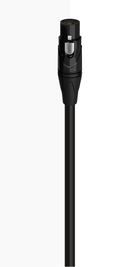 long black XLR audio cable 