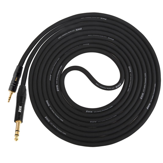 LyxPro 3.5mm (1/8" mini-Stereo) TRS to 1/4" TRS Balanced Cable