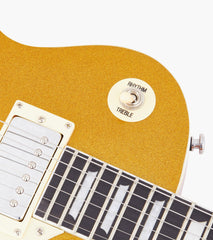 close-up of Honey les paul inspired electric guitar pickup selector switch