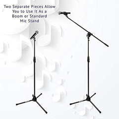 LyxPro TMS-1 Tripod Microphone Boom Floor Stand Adjustable Height